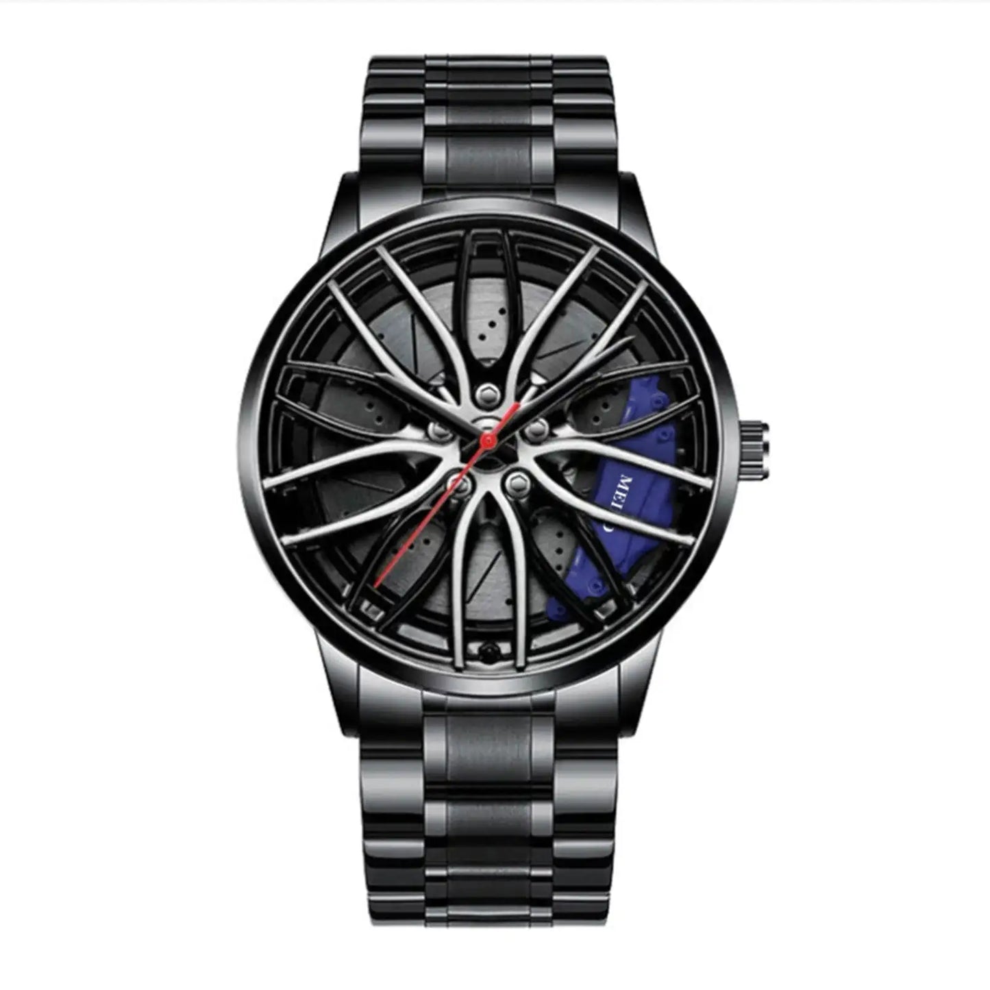 Metallic Car Wheel Watch