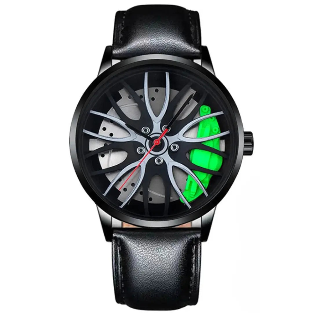 Metallic Car Wheel Watch