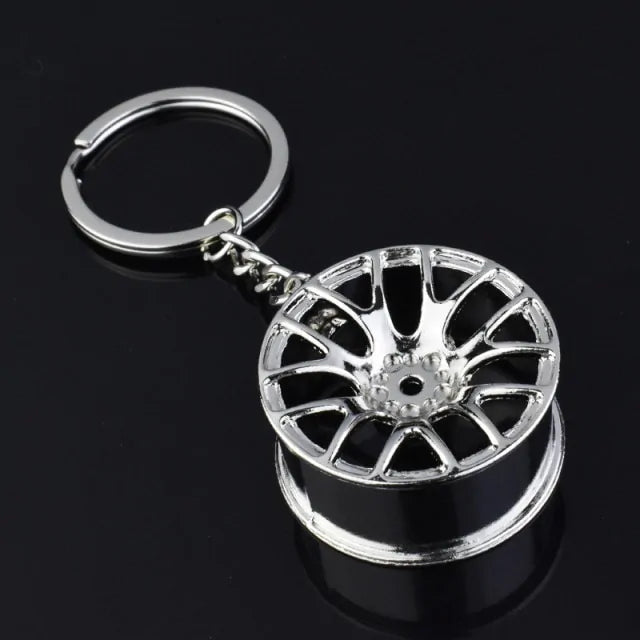 Metal Wheel Keychain