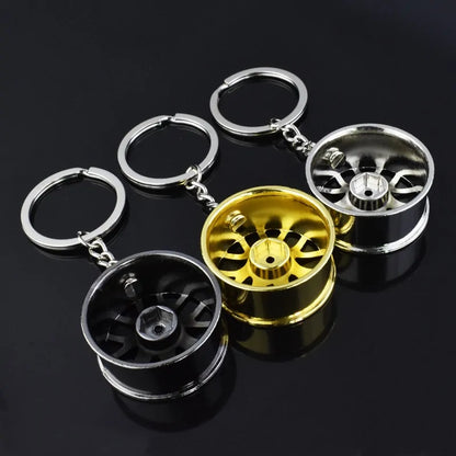 Metal Wheel Keychain