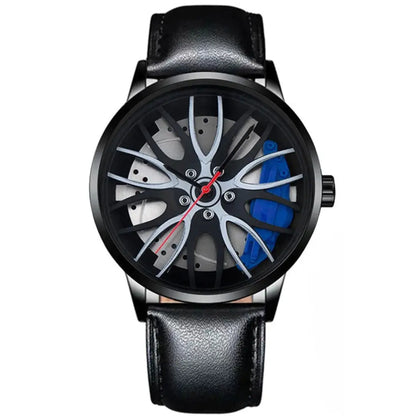 Metallic Car Wheel Watch