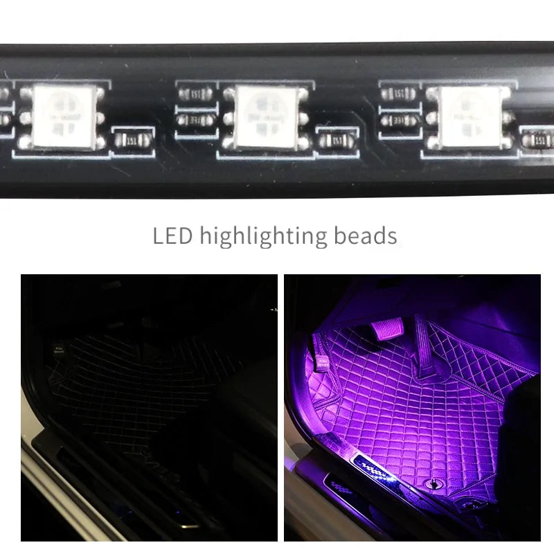 LED Ambient Lighting Strips for Car Footwells