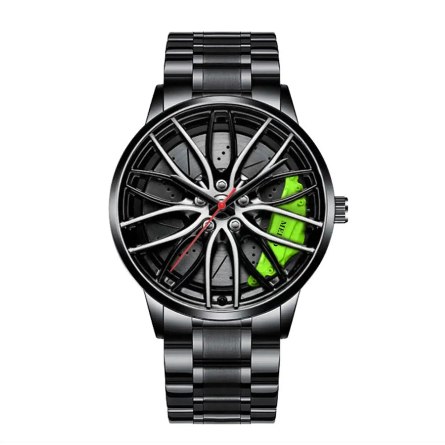 Metallic Car Wheel Watch