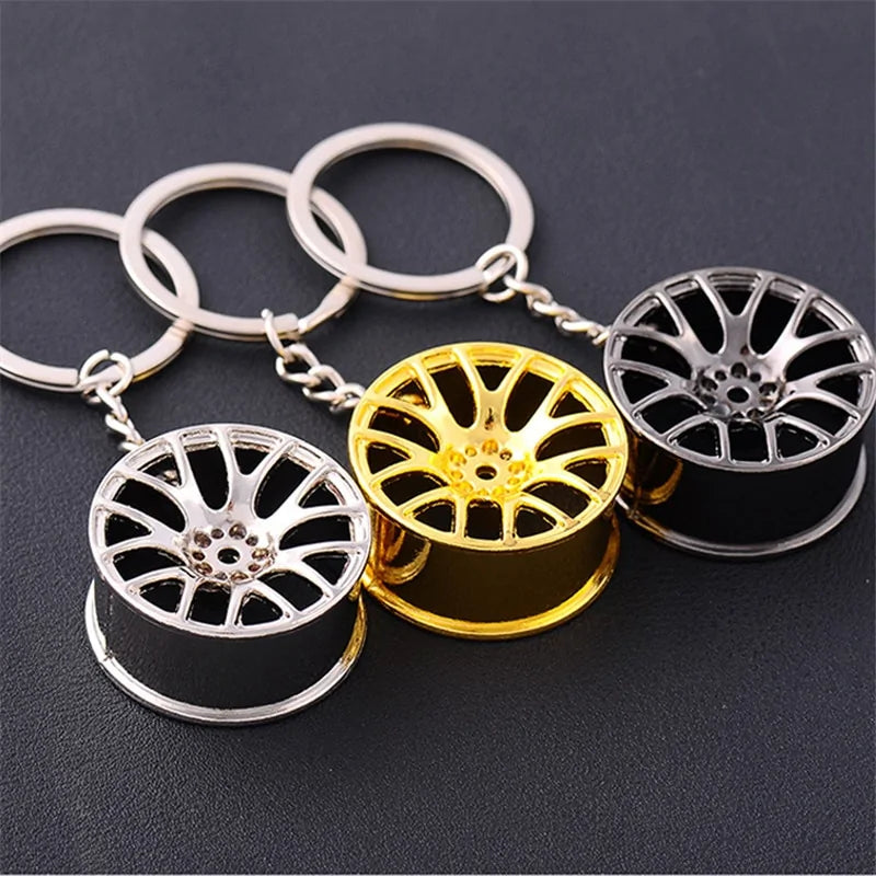 Metal Wheel Keychain